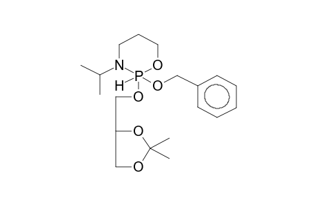 2-BENZYLOXY-2-HYDRO-2-(1,2-ISOPROPYLIDENGLYCERO-3)-3-ISOPROPYL-1,3,2-OXAQZAPHOSPHORINANE