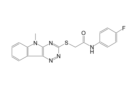 acetamide, N-(4-fluorophenyl)-2-[(5-methyl-5H-[1,2,4]triazino[5,6-b]indol-3-yl)thio]-