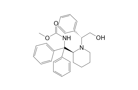 2S-[N-(Methoxycarbamato)diphenylmethyl]-1-((R)2-hydroxy-1-phenylethyl)piperidine