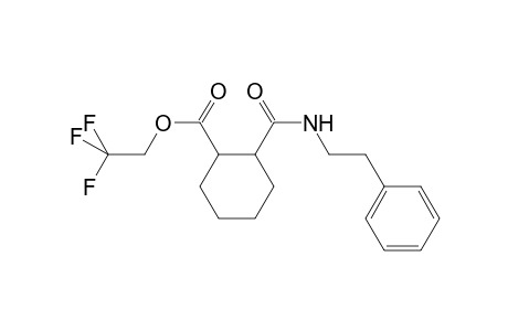 2,2,2-trifluoroethyl 2-(phenethylcarbamoyl)cyclohexane-1-carboxylate