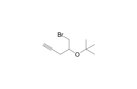 5-Bromo-4-t-butoxypent-1-yne