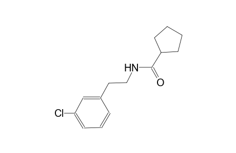 N-[2-(3-chlorophenyl)ethyl]cyclopentanecarboxamide