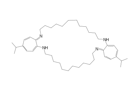 3,22-Diisopropyl-6,7,8,9,10,11,12,13,14,15,16,17,18,25,26,27,28,29,30,31,32,33,34,35,36,37-hexacosahydrodicyclohepta[b,r][1,4,17,20]tetrazacyclocontine