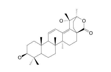 ALPHA-KUDINLACTONE;3-BETA,19-ALPHA-DIHYDROXY-URS-11(12),13(18)-EN-28,20-BETA-LACTONE