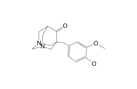 5-[(4-Hydroxy-3-methoxyphenyl)methyl]-1,3-diazatricyclo[3.3.1.1(3,7)]decan-6-one