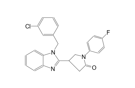 2-pyrrolidinone, 4-[1-[(3-chlorophenyl)methyl]-1H-benzimidazol-2-yl]-1-(4-fluorophenyl)-