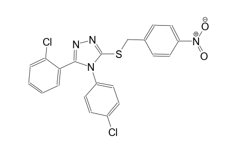 3-(2-chlorophenyl)-4-(4-chlorophenyl)-5-[(4-nitrobenzyl)sulfanyl]-4H-1,2,4-triazole