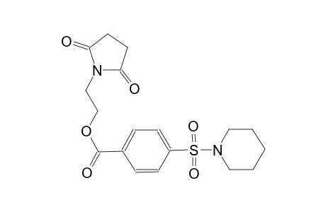 2-(2,5-dioxo-1-pyrrolidinyl)ethyl 4-(1-piperidinylsulfonyl)benzoate