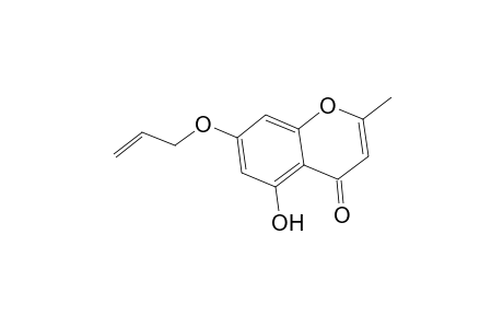 4H-1-Benzopyran-4-one, 5-hydroxy-2-methyl-7-(2-propenyloxy)-