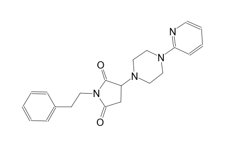 1-(2-phenylethyl)-3-[4-(2-pyridinyl)-1-piperazinyl]-2,5-pyrrolidinedione