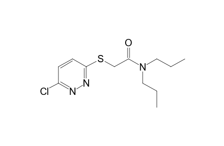 2-[(6-chloro-3-pyridazinyl)thio]-N,N-dipropylacetamide