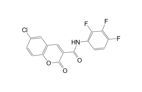 6-chloro-2-oxo-N-(2,3,4-trifluorophenyl)-2H-chromene-3-carboxamide