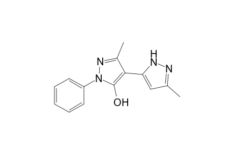 5-Hydroxy-3-methyl-1-phenyl-4-(3'-methylpyrazol-5'-yl)pyrazole