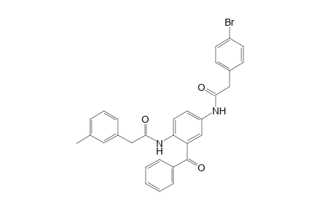 N-{2-Benzoyl-4-[2-(4-bromo-phenyl)-acetylamino]-phenyl}-2-m-tolyl-acetamide