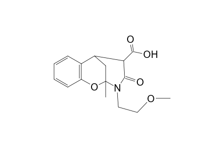10-(2-methoxyethyl)-9-methyl-11-oxo-8-oxa-10-azatricyclo[7.3.1.0(2,7)]trideca-2(7),3,5-triene-12-carboxylic acid
