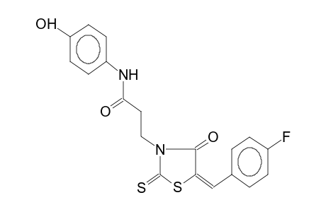 N-(4-hydroxyphenyl)-3-[5-(4-fluorobenzylidene)-2-thioxo-4-oxo-1,3-thiazolidin-3-yl]propanamide
