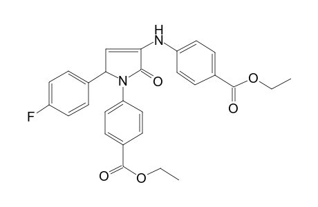 4-[[1-(4-carbethoxyphenyl)-5-(4-fluorophenyl)-2-keto-3-pyrrolin-3-yl]amino]benzoic acid ethyl ester
