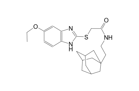 N-[2-(1-adamantyl)ethyl]-2-[(6-ethoxy-1H-benzimidazol-2-yl)sulfanyl]acetamide