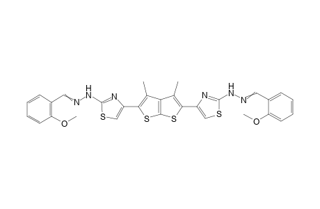 4,4'-(3,4-Dimethylthieno[2,3-b]thiophene-2,5-diyl)bis(2-(2-(2-methoxybenzylidene)hydrazinyl)thiazole)