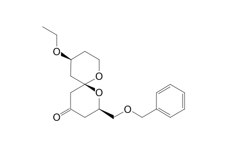 (2R,6R,10S)-2-(2-(Benzyloxy)ethyl)-10-ethoxy-1,7-dioxaspiro[5.5]undecan-4-one