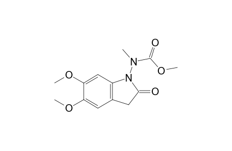 Methyl (5,6-dimethoxy-2-oxo-2,3-dihydro-1H-indol-1-yl(methyl))carbamate