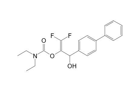 1-(Biphenyl-4-yl)-2-(N,N-diethylcarbamoyloxy)-3,3-difluoroprop-2-en-ol