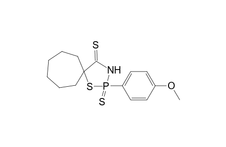 2-(p-Methoxyphenyl)-2,4-dithia-1,3,2-thiazaphospholidine-5,1'-spirocycloheptane