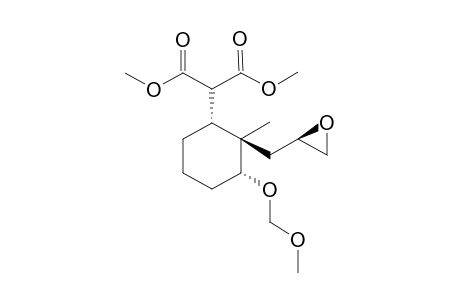 Dimethyl (1'R*,2'R*,2''R*,3'R*)-[2'-(2'',3''-epoxypropyl)-3'-methoxymethyloxy-2'-methylcyclohexyl]malonate