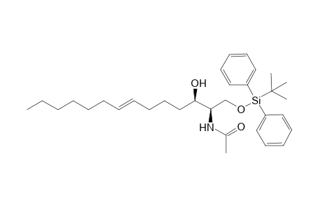 (2R,3R)-2-(N-Acetylamino)-1-[(t-butyldiphenylsilyl)oxy]-tetradec-7-en-3-ol