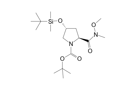 1-(t-Butoxycarbonyl)-4-([(t-butyl)dimethylsilyloxy]-N-methoxy-N-methylprolinamide
