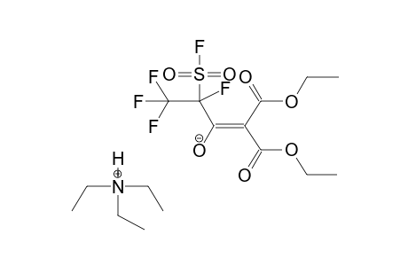 TRIETHYLAMMONIUM (1-FLUOROSULPHONYLTETRAFLUOROETHYL)(DIETHOXYCARBONYLMETHYL)KETONE ENOLATE