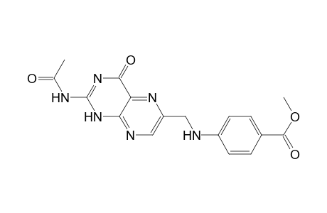 Benzoic acid, 4-[[[2-(acetylamino)-1,4-dihydro-4-oxo-6-pteridinyl]methyl]amino]-, methyl ester
