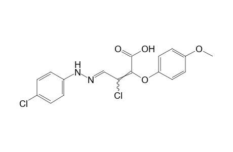 3-chloro-3-formyl-2-(p-methoxyphenoxy)acrylic acid, 3-[(p-chlorophenyl)hydrazone]