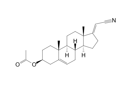 3.beta.-Hydroxypregna-5,17(20)-diene-21-nitrile Acetate