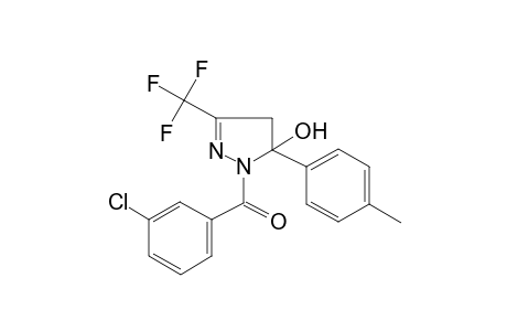 1-(3-Chlorobenzoyl)-5-(4-methylphenyl)-3-(trifluoromethyl)-4,5-dihydro-1H-pyrazol-5-ol
