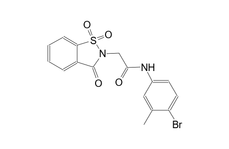 1,2-benzisothiazole-2-acetamide, N-(4-bromo-3-methylphenyl)-2,3-dihydro-3-oxo-, 1,1-dioxide