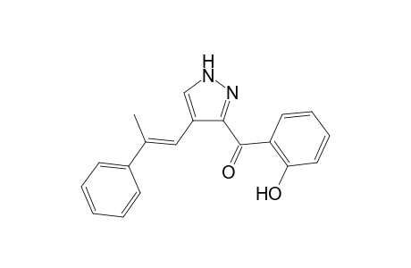 3( 5 )-(2'-Hydroxybenzoyl)-4-( .alpha.-methylstyryl)pyrazole