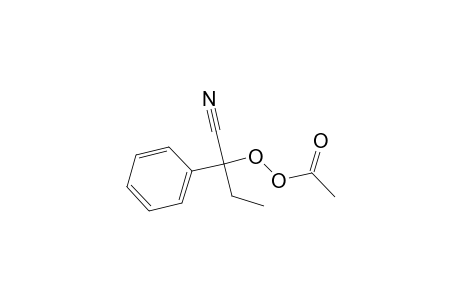 Ethaneperoxoic acid, 1-cyano-1-phenylpropyl ester