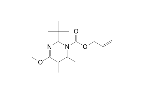 Allyl rac-(1'S,2R,5S,6S)-2-(t-butyl)-5,6-dimethyl-4-methoxy-5,6-dihydro-2H-pyrimidine-1-carboxylate