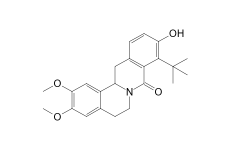 9-tert-Butyl-10-hydroxy-2,3-dimethoxy-5,6,13,13a-tetrahydroisoquinolino[2,1-b]isoquinolin-8-one