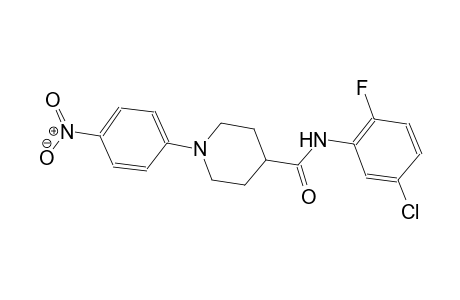 N-(5-chloro-2-fluorophenyl)-1-(4-nitrophenyl)-4-piperidinecarboxamide