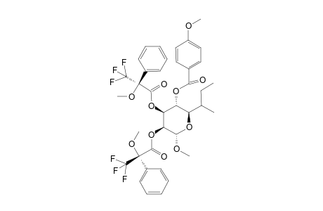 (2R,3S,4S,5R,6S)-2-Butyl-6-methoxy-3-(4-methoxybenzyloxy)tetrahydropyran-4,5-diyl bis[(S)-.alpha.-methoxy-.alpha.-(trifluoromethyl)phenylacetate]