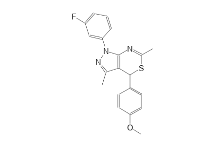 pyrazolo[3,4-d][1,3]thiazine, 1-(3-fluorophenyl)-1,4-dihydro-4-(4-methoxyphenyl)-3,6-dimethyl-