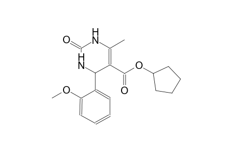 cyclopentyl 4-(2-methoxyphenyl)-6-methyl-2-oxo-1,2,3,4-tetrahydro-5-pyrimidinecarboxylate