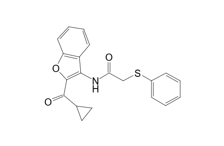 N-[2-(Cyclopropylcarbonyl)-1-benzofuran-3-yl]-2-(phenylsulfanyl)acetamide