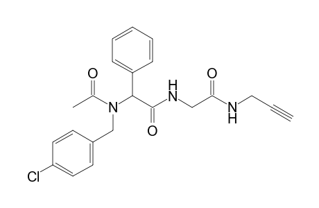 2-(N-(4-Chlorobenzyl)acetamido)-N-(2-oxo-2-(prop-2-yn-1-ylamino)ethyl)-2-phenylacetamide