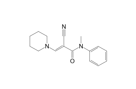 2-Cyano-N-methyl-N-phenyl-3-(piperidin-1-yl)acrylamide