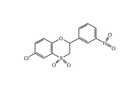 6-CHLORO-2-(m-NITROPHENYL)-1,4-BENZOXATHIAN, 4,4-DIOXIDE