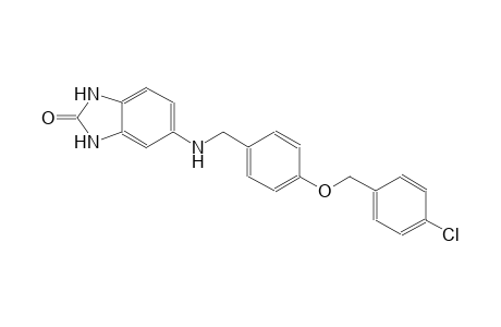 5-({4-[(4-chlorobenzyl)oxy]benzyl}amino)-1,3-dihydro-2H-benzimidazol-2-one