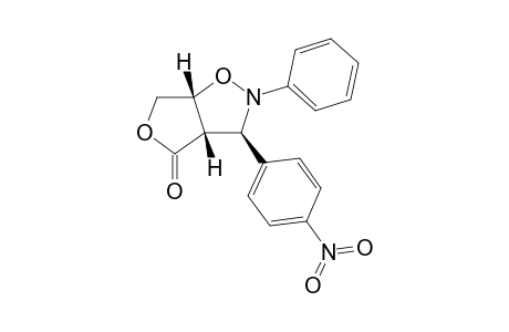 3RS-(3R*,3aS*,6aR*)-2,3,6,6a-Tetrahydro-2-phenyl-3-(p-nitrophenyl)furo[3,4-d]isoxazol-4(3aH)-one